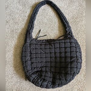 Black Puffy Purse- New